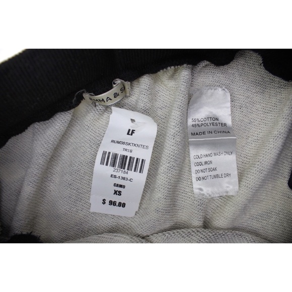 LF NWT Emma & Sam Camo Drawstring Mesh Mini Skirt - Picture 9 of 9